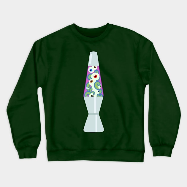 Eyeball Lava Lamp Crewneck Sweatshirt by Dwils7924